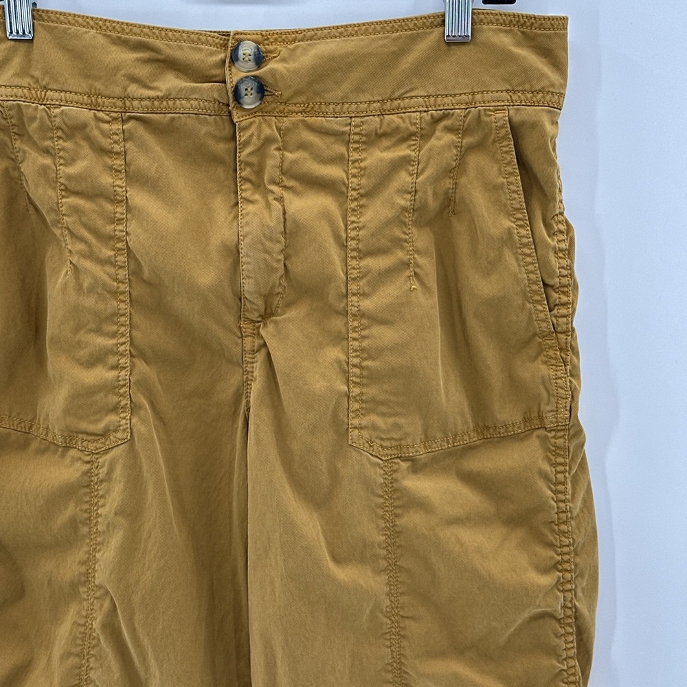 Anthropologie Pants Woman's 31 Cargo Look Wide Leg Baggy Canvas Look Ripstop - Picture 4 of 13